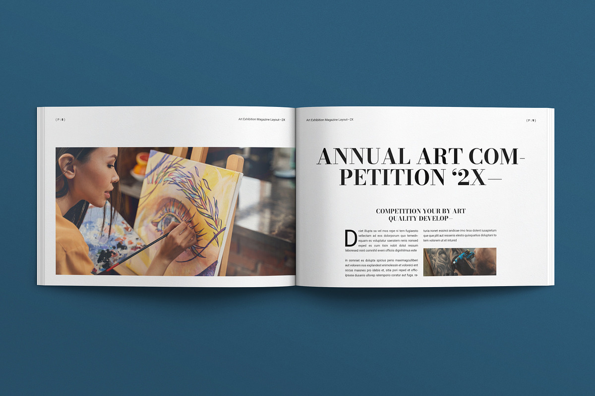 Art Exhibition Magazine Landscape, a Magazine Template by E-Type (Photo 4 of 7)