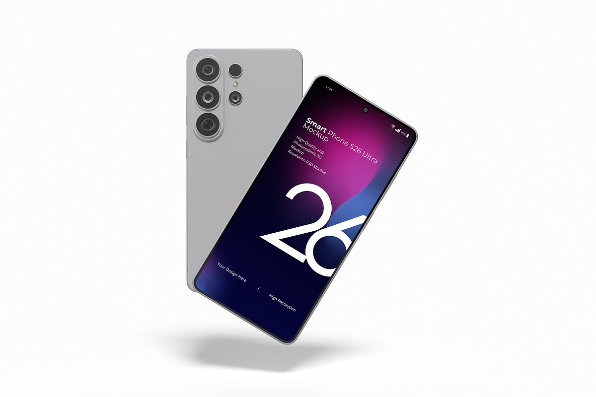 Samsung S26 Ultra Mockup Set 2, an Android Mockup by DSNA Mockup (Photo 6 of 8)