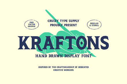 KRAFTONS - Vintage Handdrawn Display