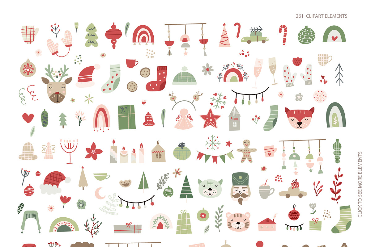 Christmas Creator Pack, an Animal Illustration by DearLetters (Photo 3 of 17)