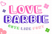 Love Barbie, a Handwritten Font by Fourteen Letter (Thumbnail 1 of 8)