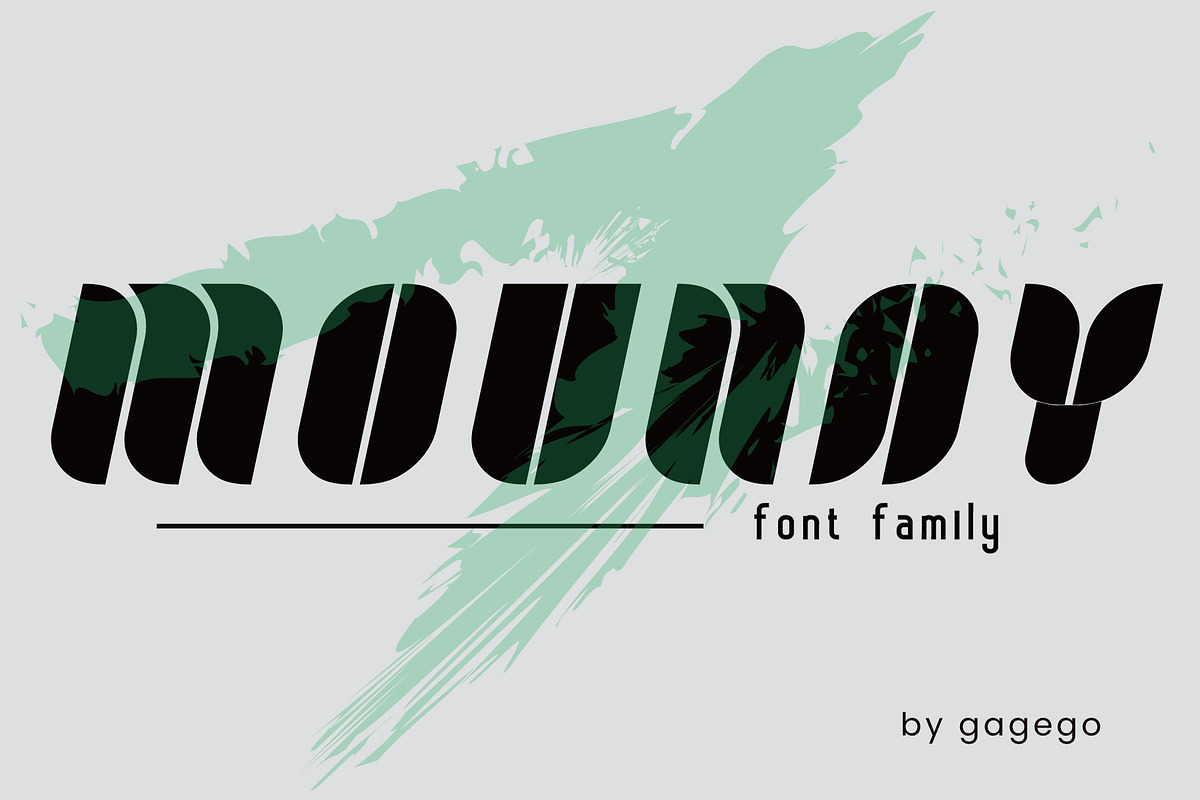 Moundy font, a Sans Serif Font by gagego (Photo 1 of 4)