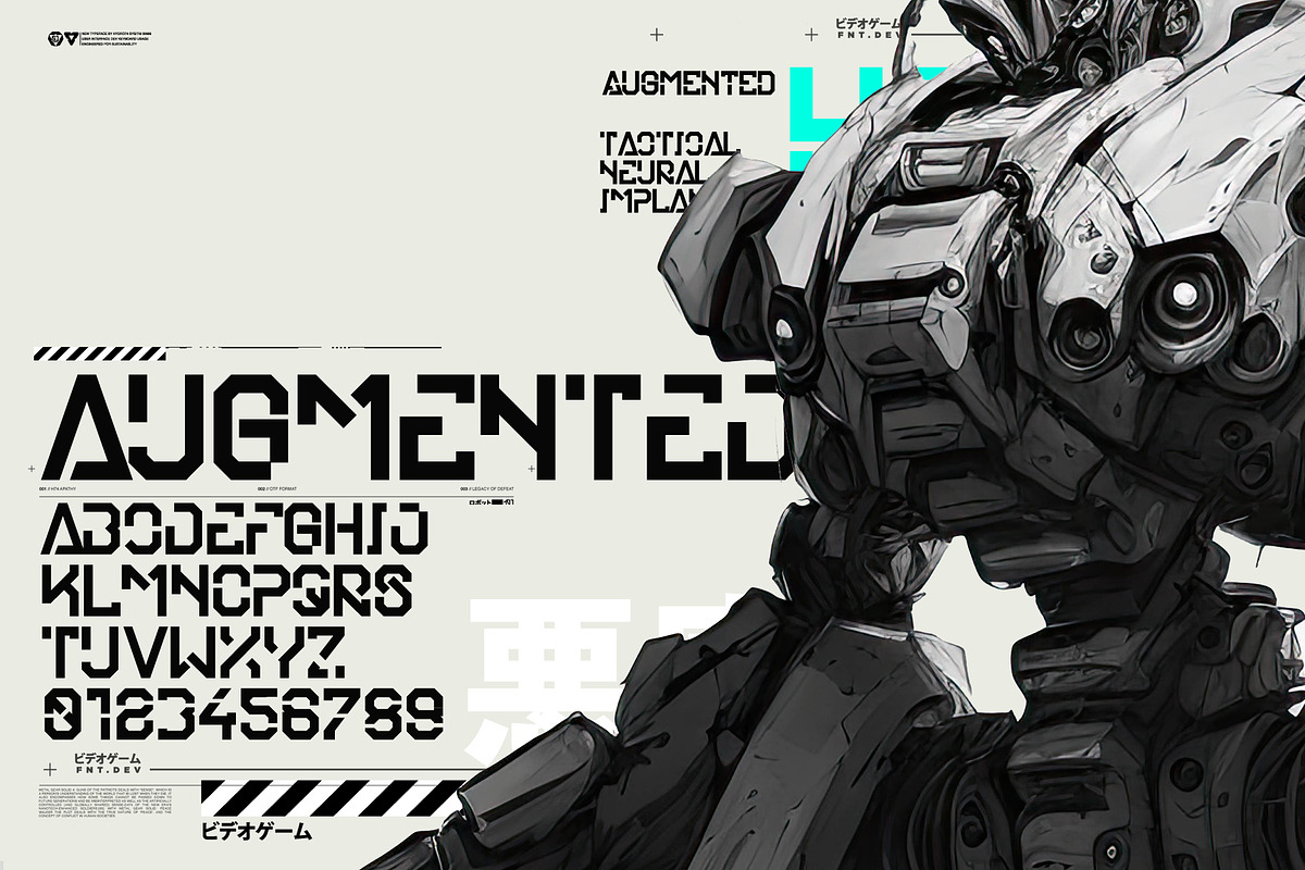 Augmented, a Sans Serif Font by Hydro74 (Photo 2 of 4)