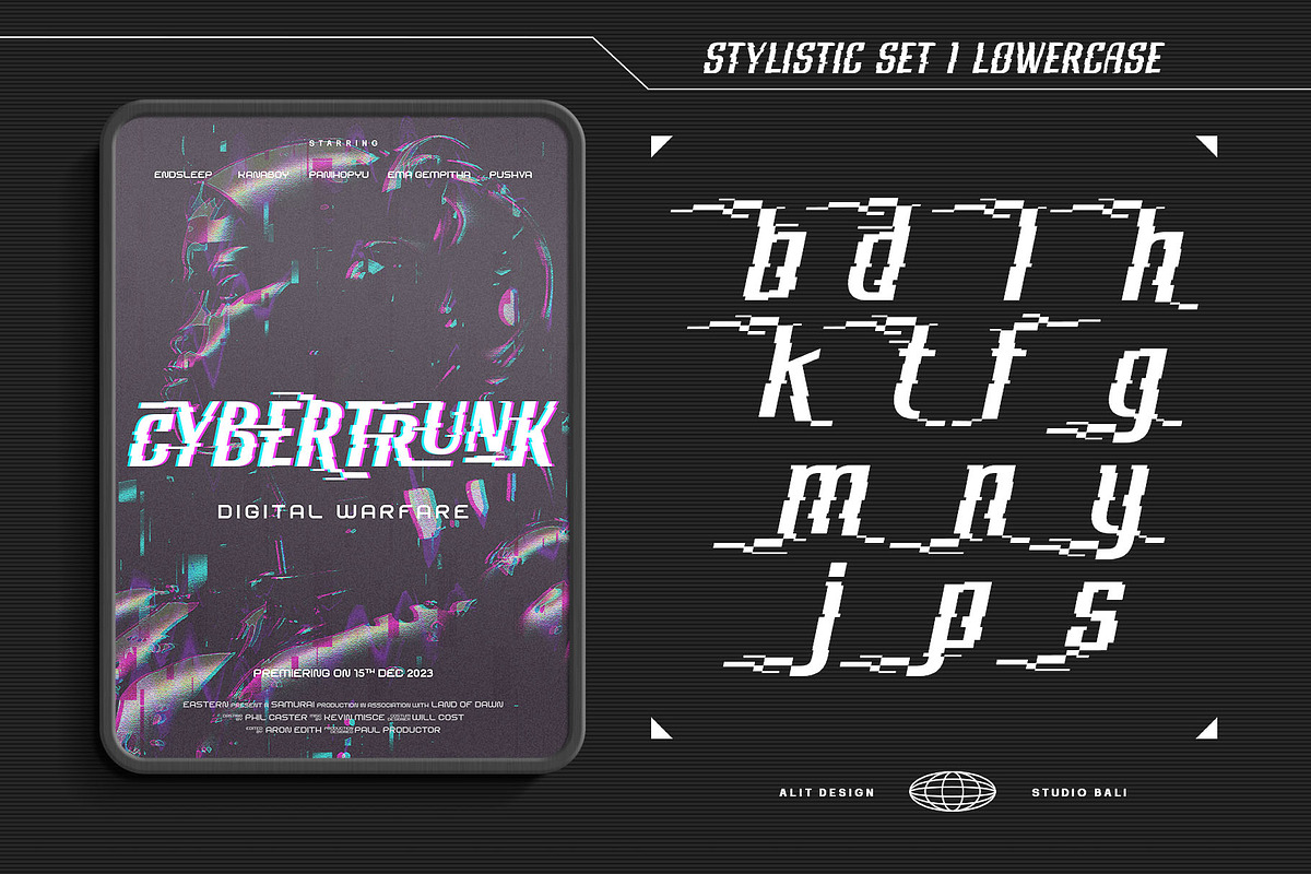 Cyberend Typeface, a Sans Serif Font by alit design (Photo 12 of 20)