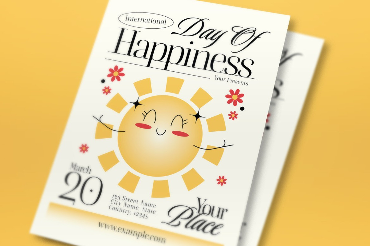 Day Of Happiness Flyer Set, a Flyer Template by graphicook (Photo 2 of 3)