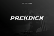 Prekdick, a Font by garismantra (Thumbnail 1 of 4)