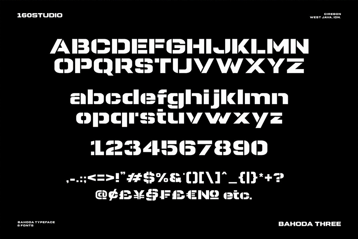 Bahoda Modern Logo Font Collection, a Sans Serif Font by 160 Studio (Photo 11 of 16)