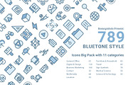 Bluetone Icons Big Pack, an Icon by BomSymbols (Thumbnail 1 of 15)