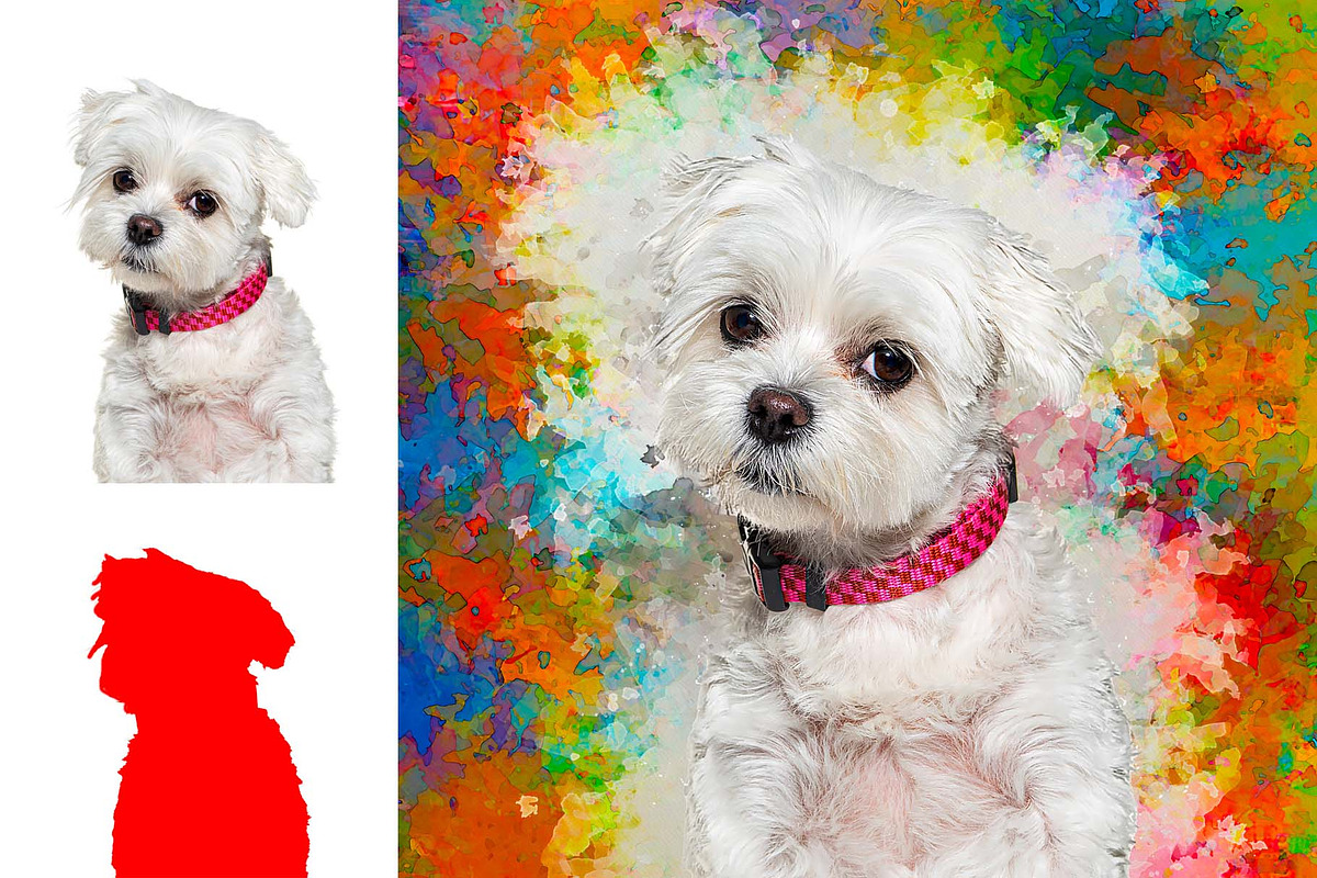 Puppy Photo to Painting Effect, an Action Add-On by MRI STUDIO (Photo 5 of 15)