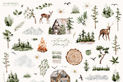 Evergreen Watercolor Forest, an Animal Illustration by Julia Dreams (Thumbnail 8 of 10)