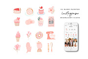 64 Watercolor Instagram Highlights, a Work Illustration by beatriceviyiwi (Thumbnail 3 of 5)