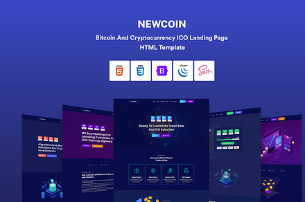 Bitcoin & Cryptocurrency template, a Bootstrap Template by CodexCoder Themes