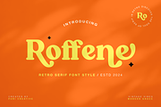 Roffene - Retro Serif Style Font, a Serif Font by PuriCreative (Thumbnail 1 of 10)