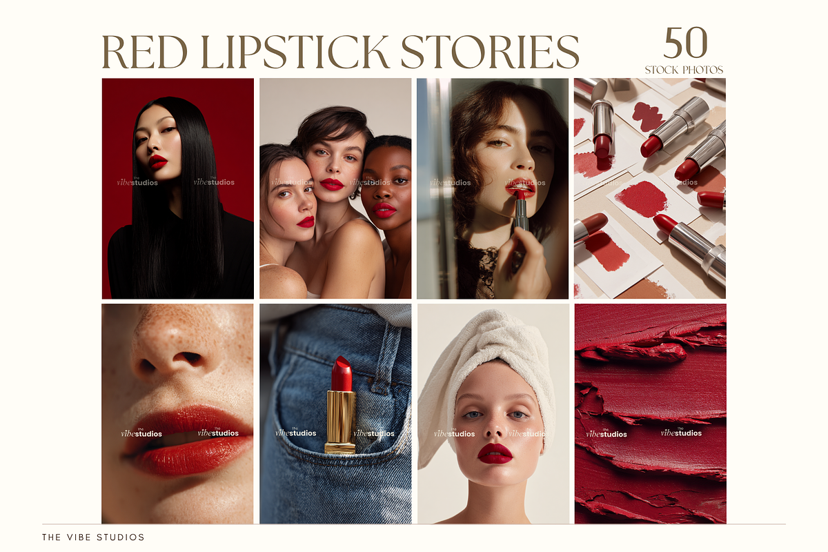 Luxury Lipstick Beauty Stock Photos, a Photo by The Vibe Studios (Photo 1 of 9)