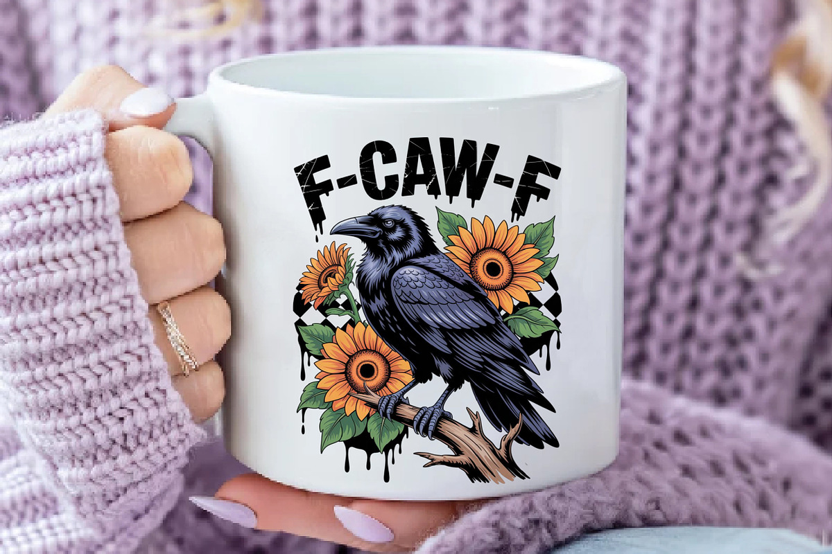 Crow Raven PNG, F-CAW-F Funny Hallow, an Illustration by Daily.Designs (Photo 3 of 5)