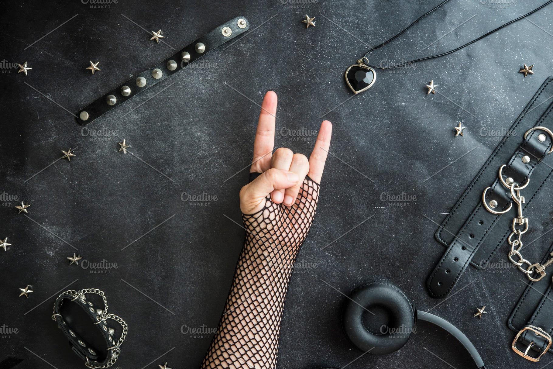 Concept heavy metal gotik festical featuring abstract, art, and background, a Person Photo by DalaiFood
