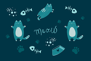 Hungry Cat illustration