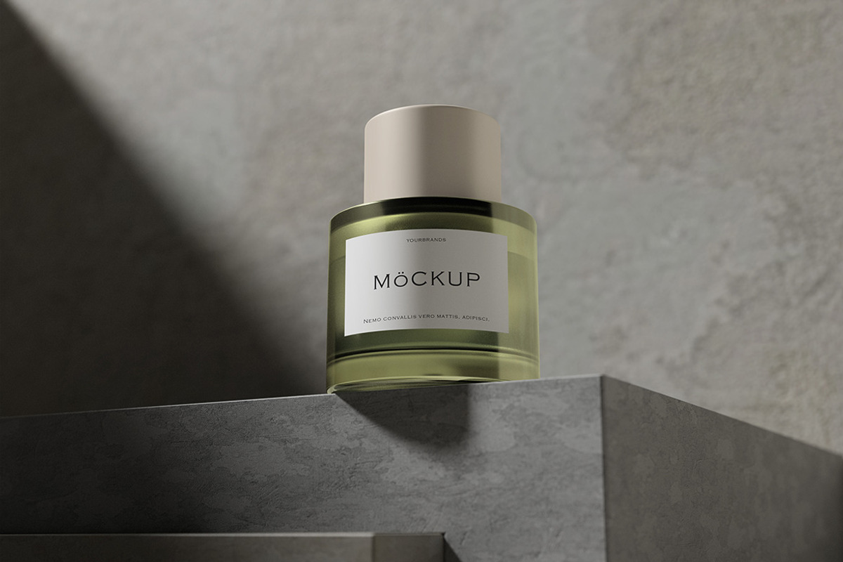 Premium Perfume Bottle Mockup, a Packaging Mockup by My Code Std (Photo 3 of 5)