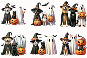 Halloween Dog and Cat Clipart, an Illustration by OK Design (Thumbnail 2 of 5)