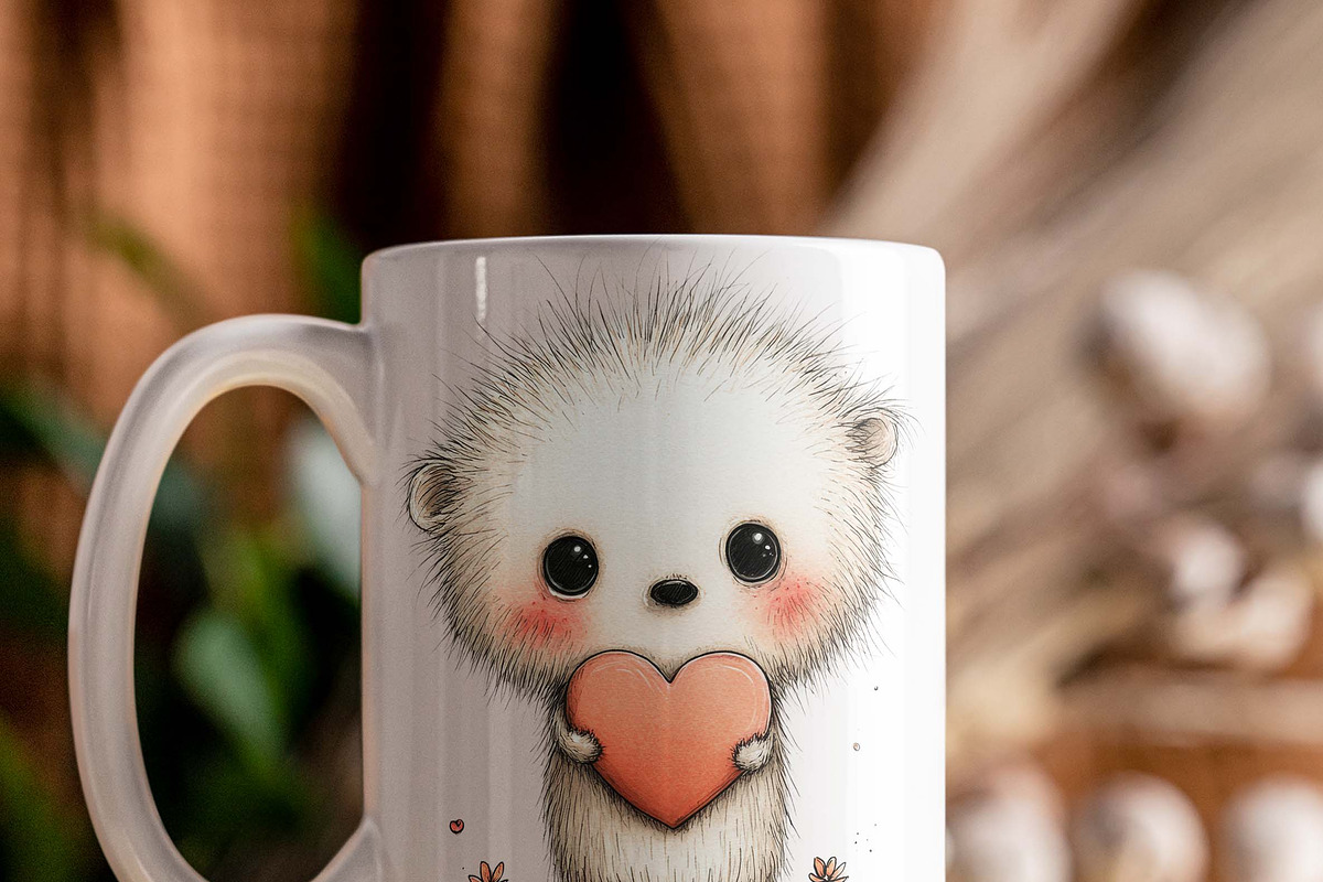 Whimsical Doodle Valentine Animals, an Illustration by one-touch (Photo 3 of 19)