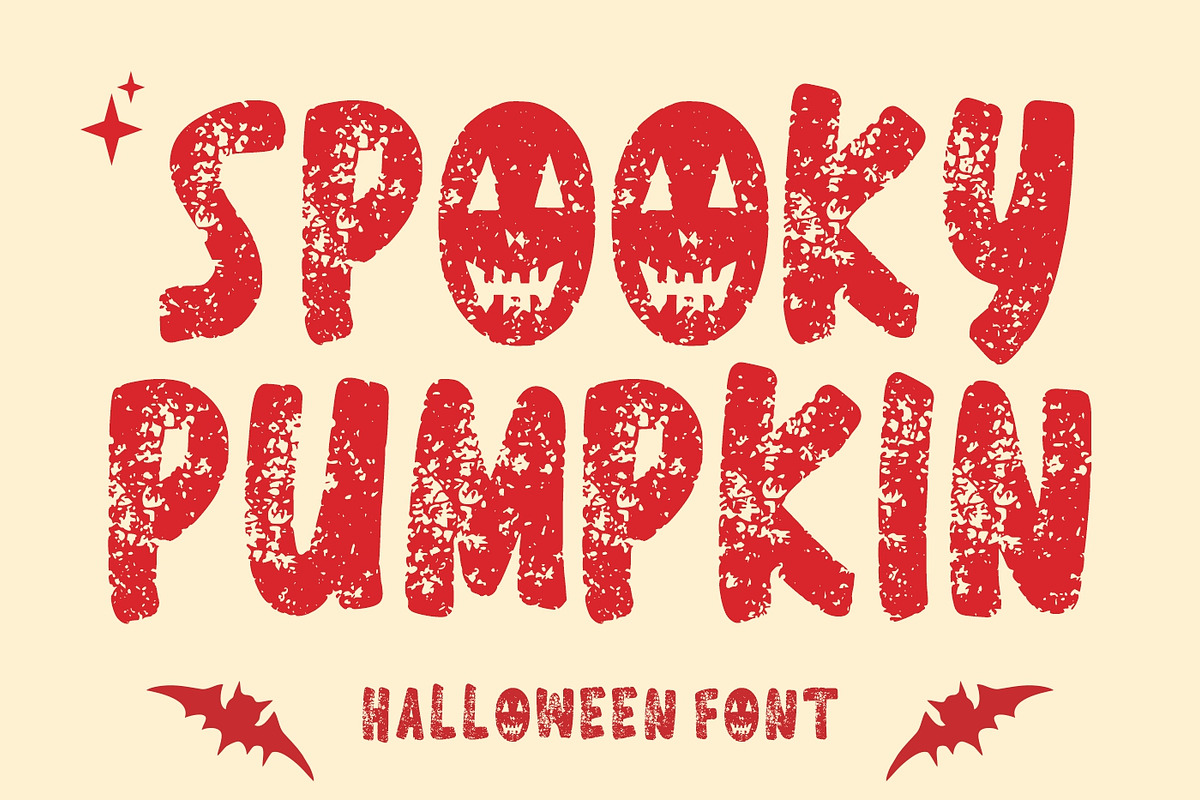 Spooky Pumpkin - Halloween Font, a Blackletter Font by Fourteen Letter (Photo 1 of 5)