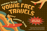 Blagak | Groovy Retro Font, a Font by twinstd (Thumbnail 3 of 12)