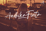 Andhika Finta - Handwritten Font, a Script Font by StringLabs (Thumbnail 1 of 16)