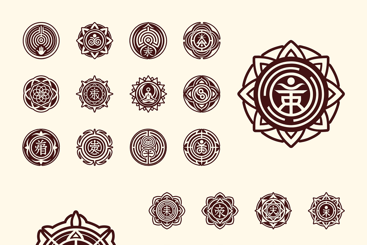 Reiki Symbols, a Solid Icon by Creative Stall (Photo 7 of 9)