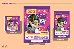 90s Music Festival Template, a Print Template by NOX Labs