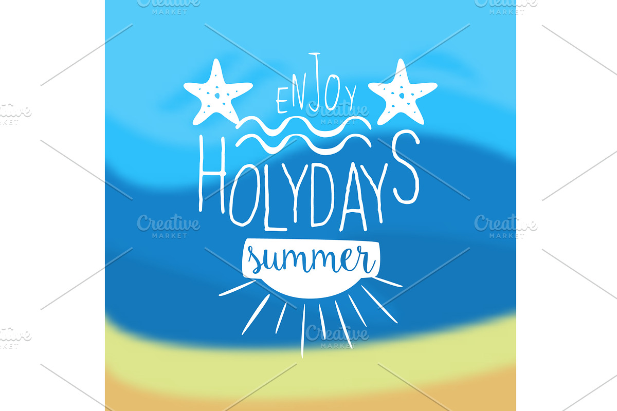 Enjoy Summer Holidays Vintage, an Object Illustration by TopVectors