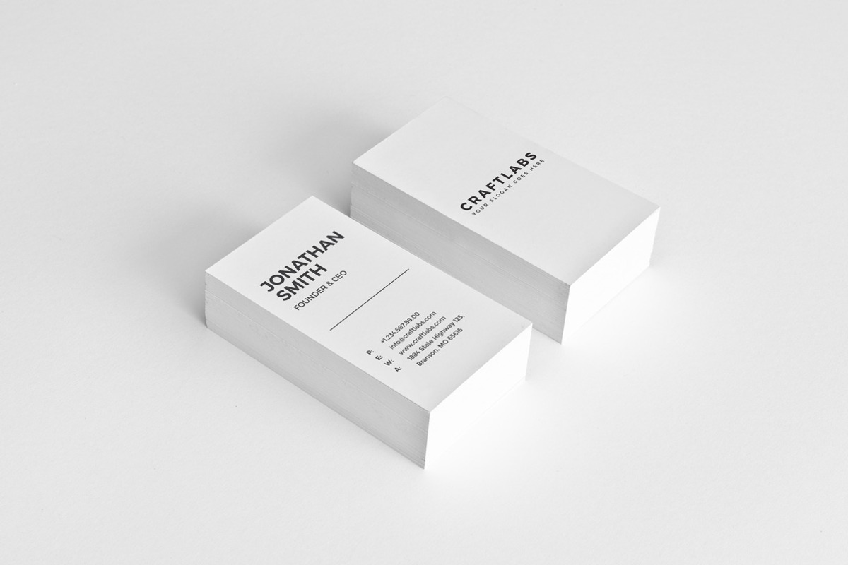 Simple Minimal Business Card 44, a Business Card Template by ND Design (Photo 1 of 8)