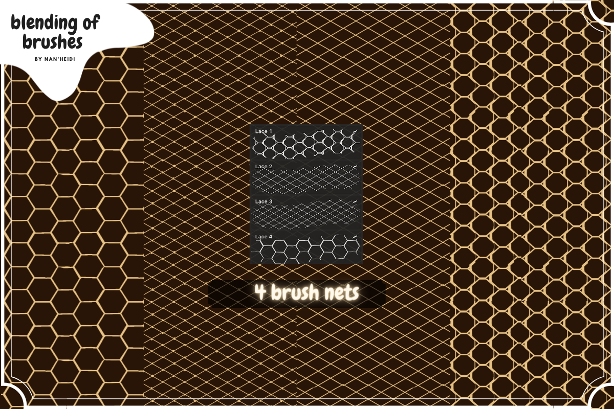 24 Lace Procreate brushes 02, a Brush Add-On by Nan'Heidi (Photo 4 of 4)