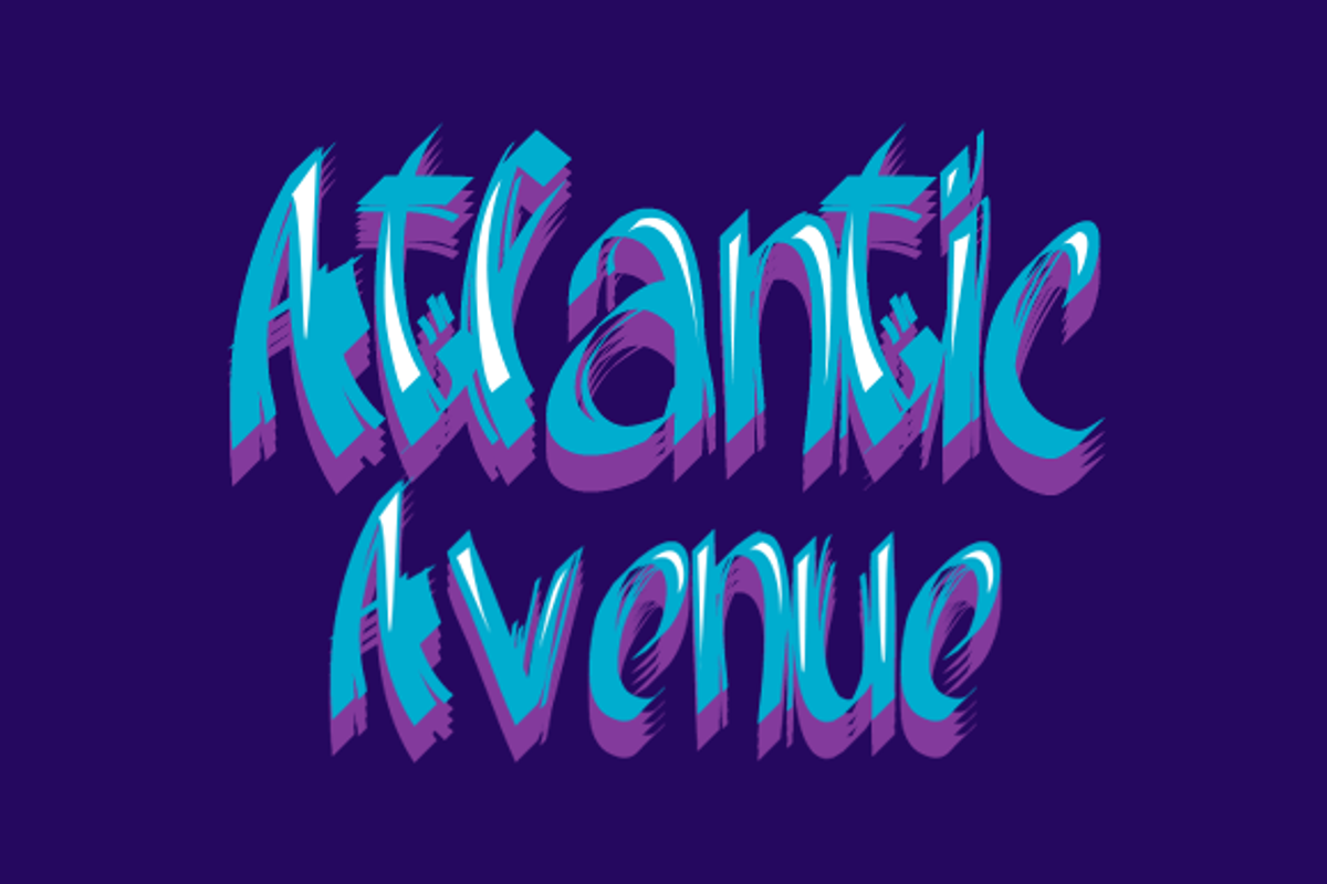 50% OFF - Atlantic Avenue - font