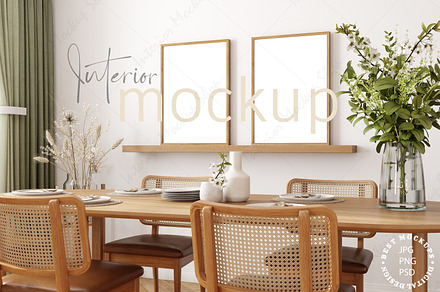 Frame Mockup Interior, PSD JPG PNG, a Poster Template by Mockup Shop