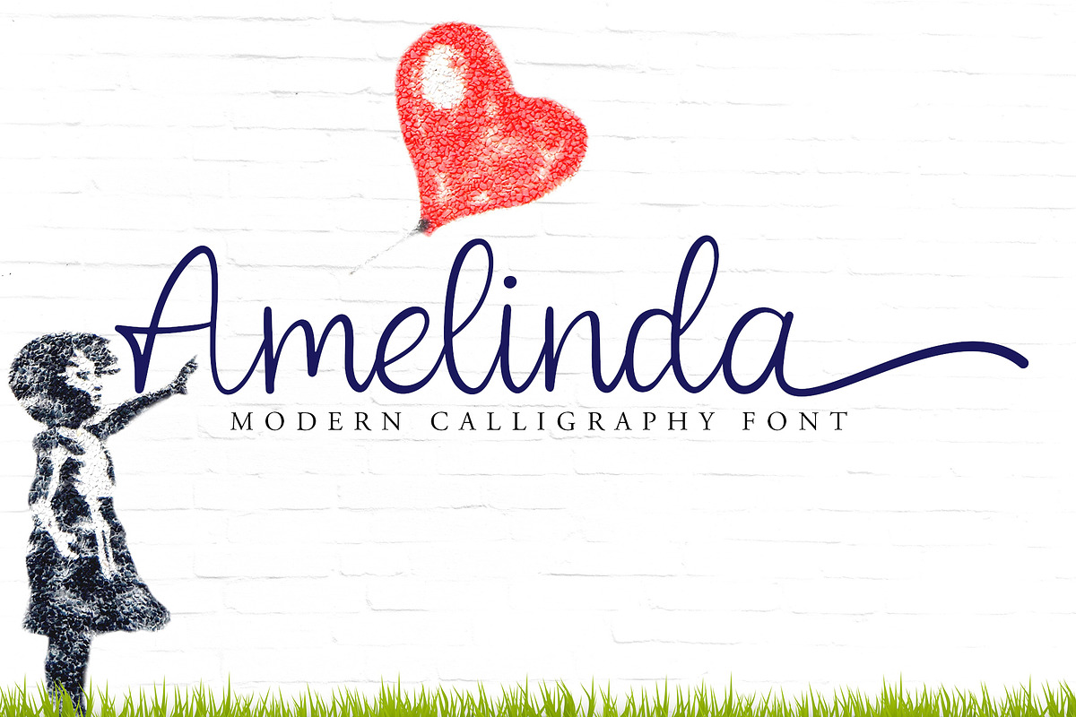 Amelinda, a Script Font by Tsurayya Studio (Photo 1 of 10)