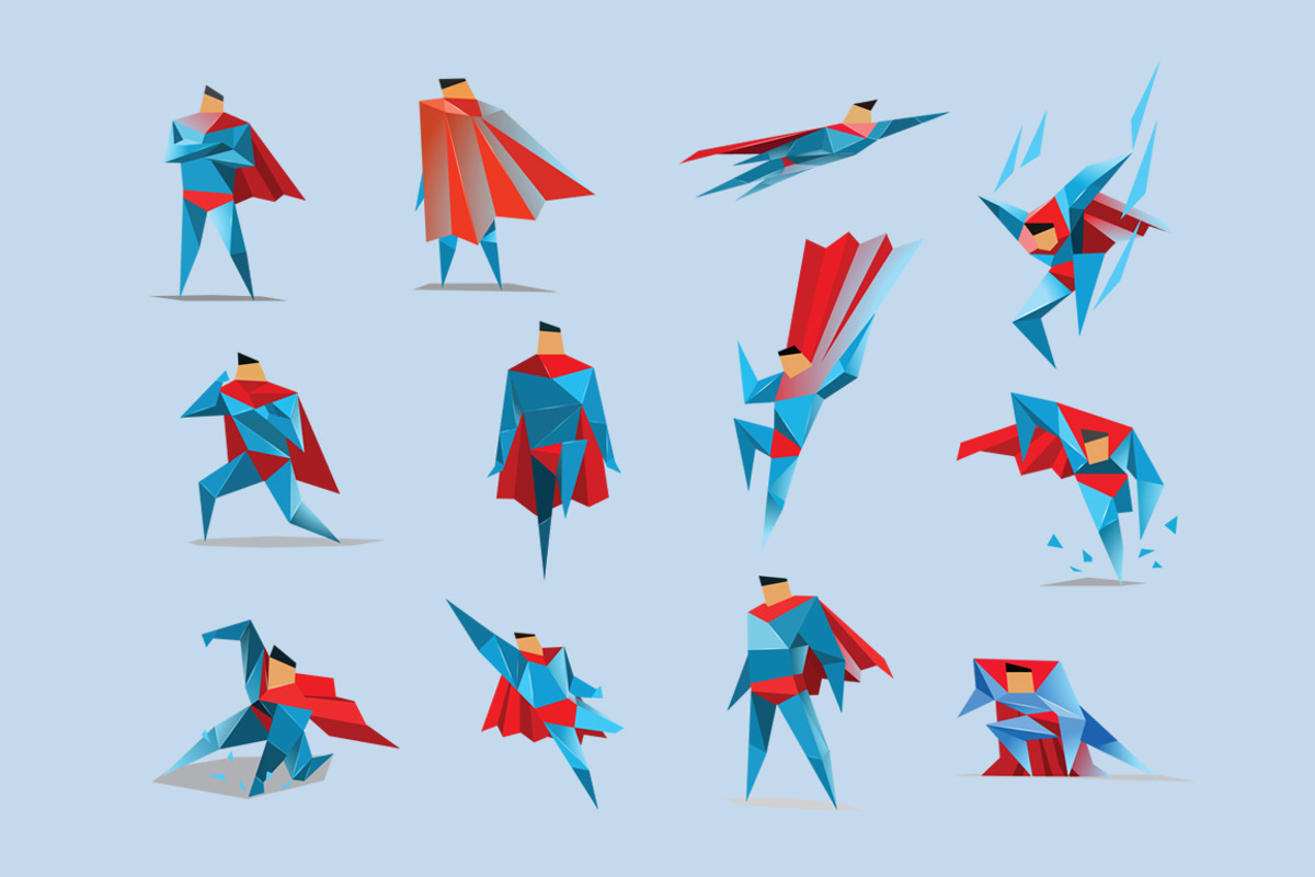 Vector superman icons, an Icon by lemonoff (Photo 1 of 2)