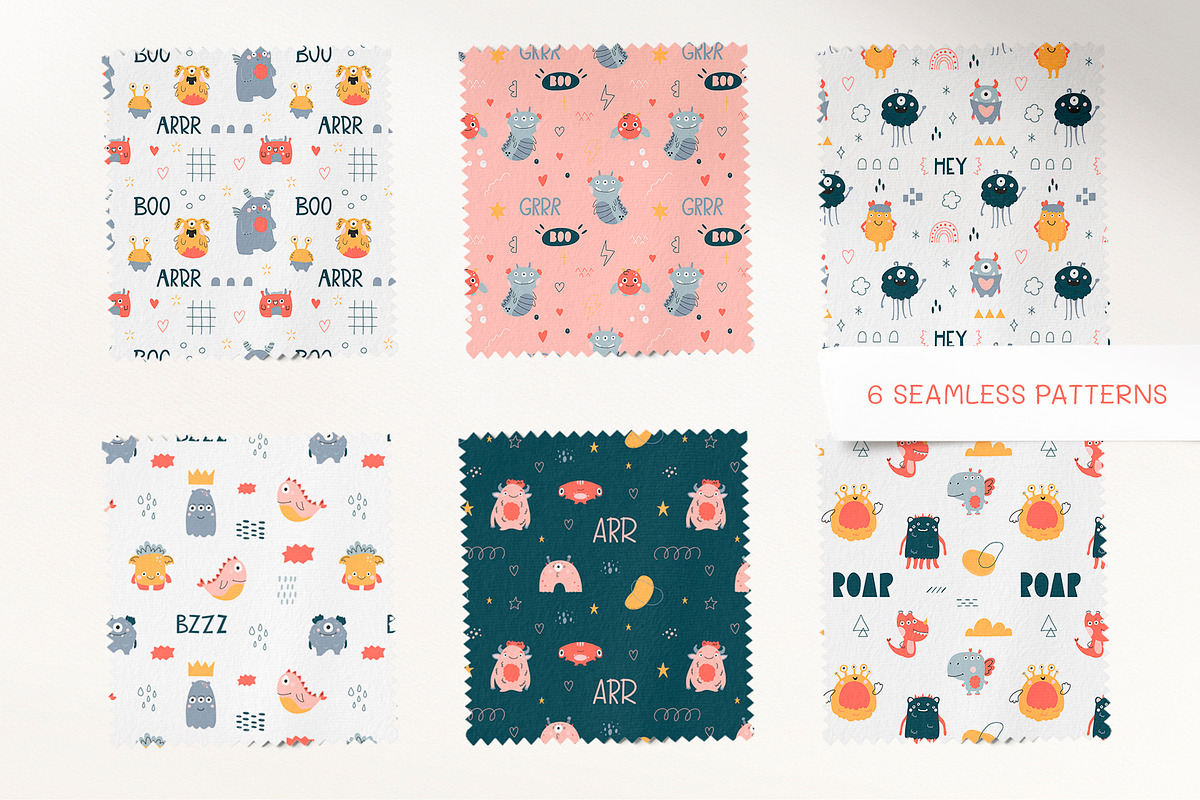 Boo - cute monsters collection, an Animal Illustration by Mariart_i (Photo 5 of 8)