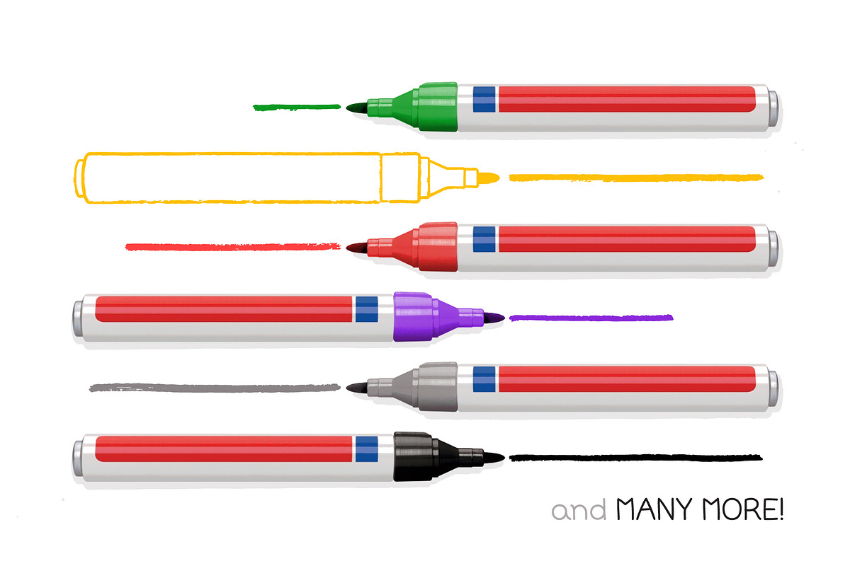 Dry Marker Brushes, a Brush Add-On by Side Project (Photo 3 of 7)