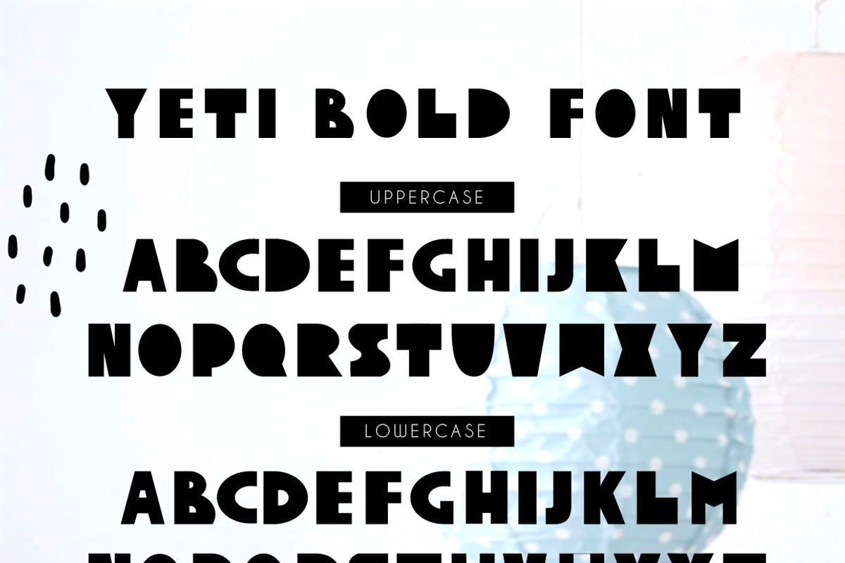 Yeti - Scandinavian font & elements preview 6