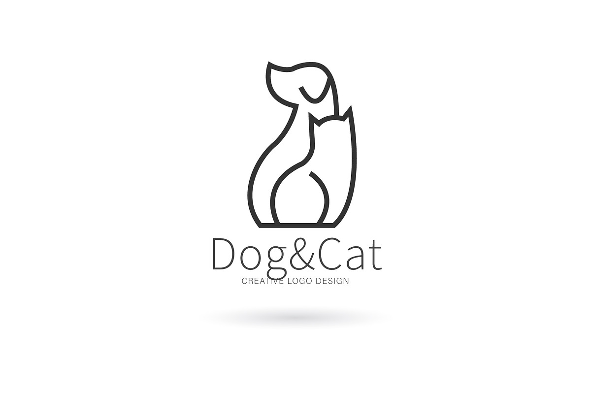 Dog and cat logo, animal logo, a Branding & Logo Template by Logocreative (Photo 3 of 3)