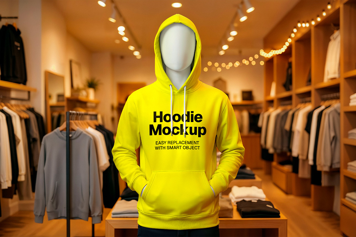 Hoodie Mockup in Modern Boutique, a Hoody Mockup by Elite Mockups (Photo 1 of 2)