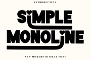 Simple Monoline, a Script Font by FreshTypeINK (Thumbnail 1 of 8)