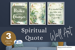 Spiritual Positive Quote Print Wall
