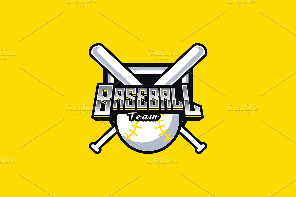 Baseball Team Mascot Logo Template, a Branding & Logo Template by HasnainGFX (Photo 2 of 3)