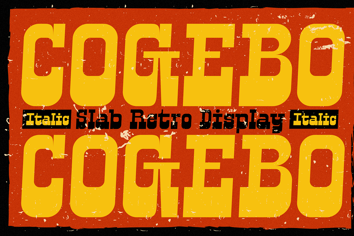 Cogebo - Slab Retro Font, a Slab Serif Font by MaikoHatta (Photo 4 of 9)