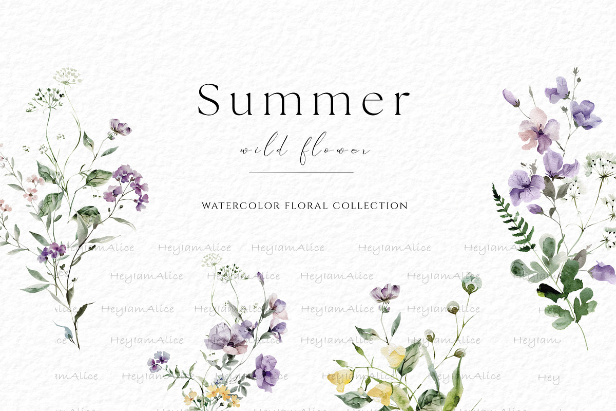 Summer Wild Flower, a Decorative Illustration by heyiamalice (Photo 2 of 9)