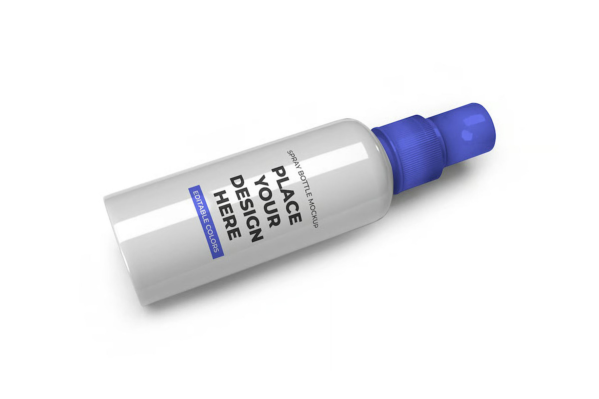 Pump Spray Bottle Mockup Template, a Packaging Mockup by DesignRushMarket (Photo 9 of 11)