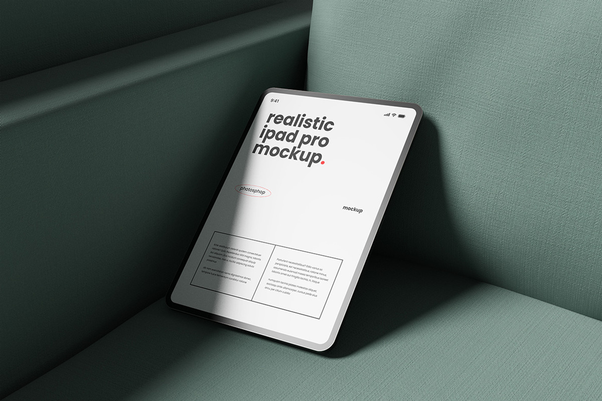 Realistic iPad Pro Mockup, an iPad Mockup by My Code Std (Photo 5 of 5)