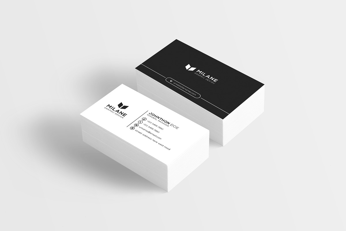 2 in 1 Minimal Business Card, a Business Card Template by Creative_Arts (Photo 4 of 4)