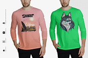 Long Sleeve T-shirt Mock-Up, a Shirt Mockup by Mock-up Store (Thumbnail 2 of 8)
